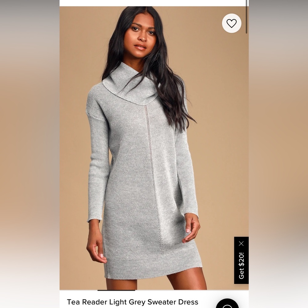 Lulus Tea Reader Sweater Dress